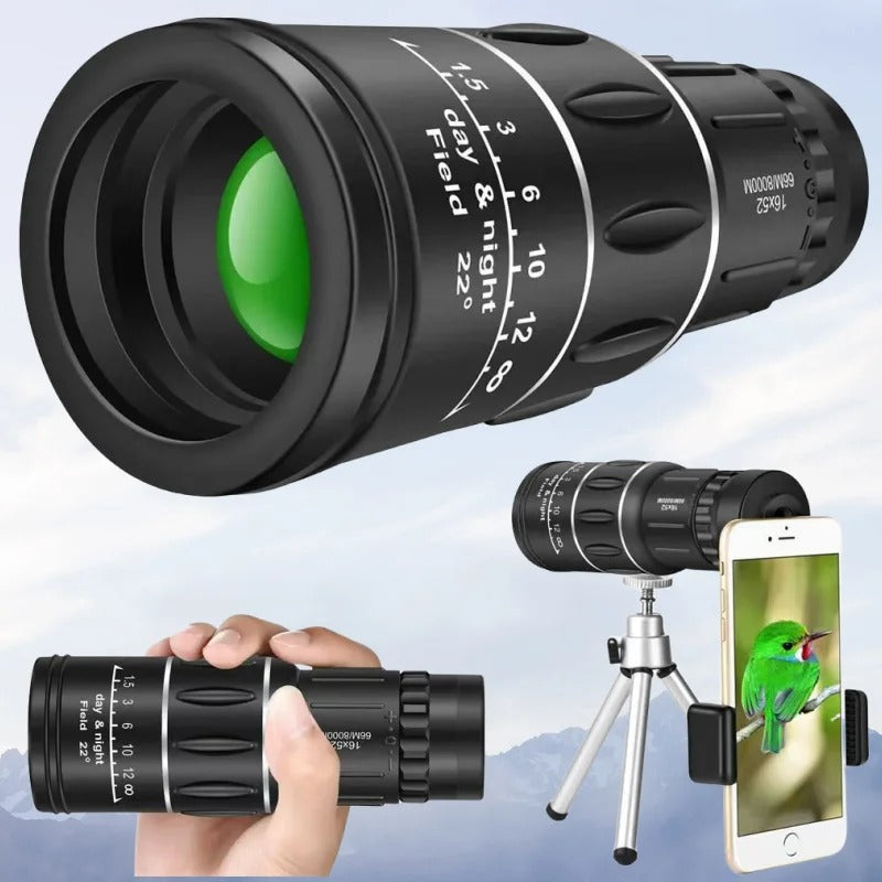 VISIONPRO 16X52™ - TELESCOPIO MONOCULAR VISIÓN ÓPTICA HD